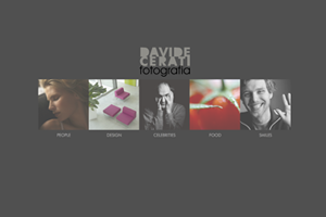 davide cerati fotografia website webdesign flash