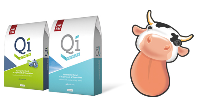 illustration 3d packaging galbani mucca