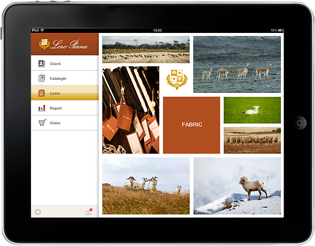 loro piana app ipad sales force fabric user interface 01